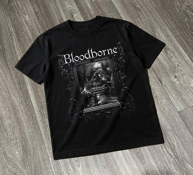 เสื้อยืดเกม Bloodborne Dark So - Retro Gaming T Shirt บทวิจารณ์และราคา